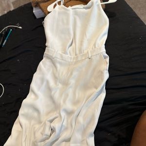 White guess pantsuit